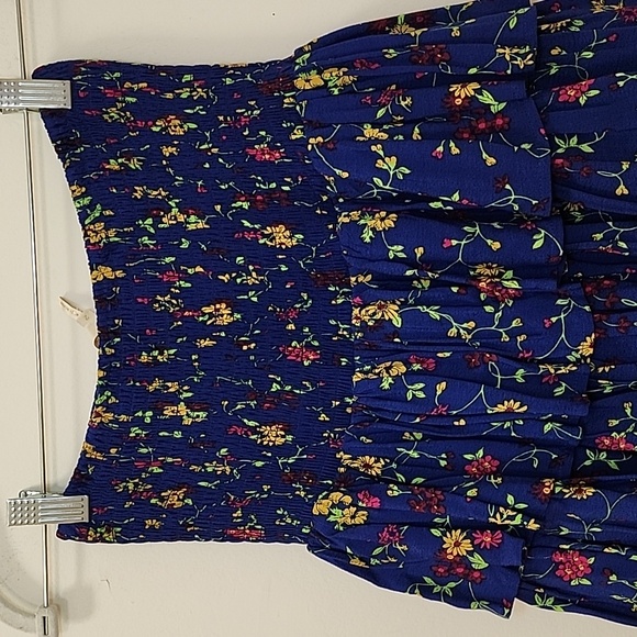 Maje Jalao Tiered Ruffled Floral Skirt Floral Blue Tiered Skirt Fairycore Sz 2/M - Picture 9 of 16